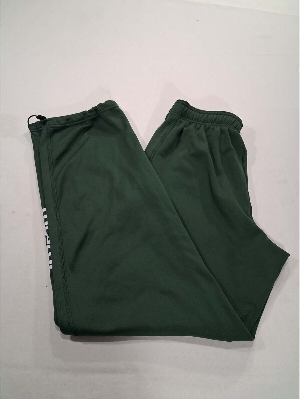 Nike Miami Hurricanes Mens Green Therma Fit Jogger Sweatpants Size Small (27×32)